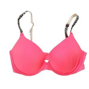 Pink Victoria's Secret Neon Orange & Pink Bra